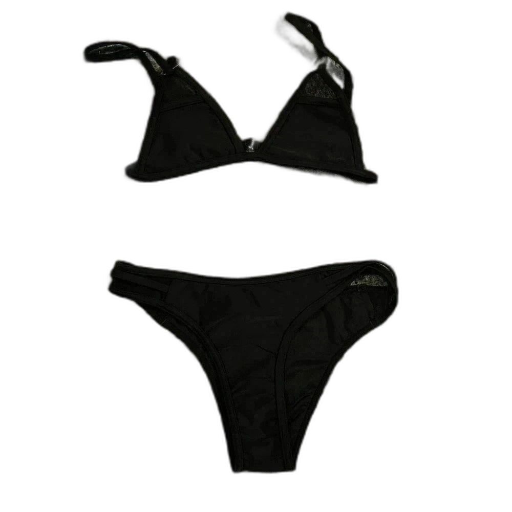 NWT Diamond Supply Co Diamond Life Bikini Black Nude Two Piece Swimsuit